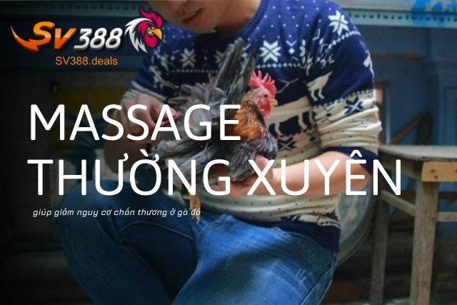 Massage thường xuyên giúp giảm nguy cơ chấn thương